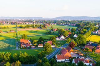 Foto: Überblick über Wohngegend