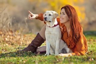 Foto: Hund und Frau